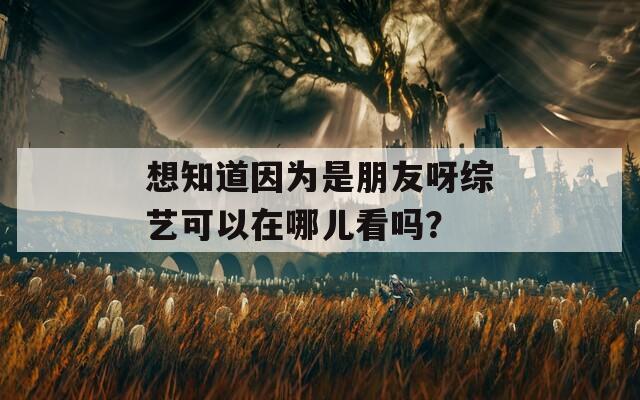 想知道因为是朋友呀综艺可以在哪儿看吗？