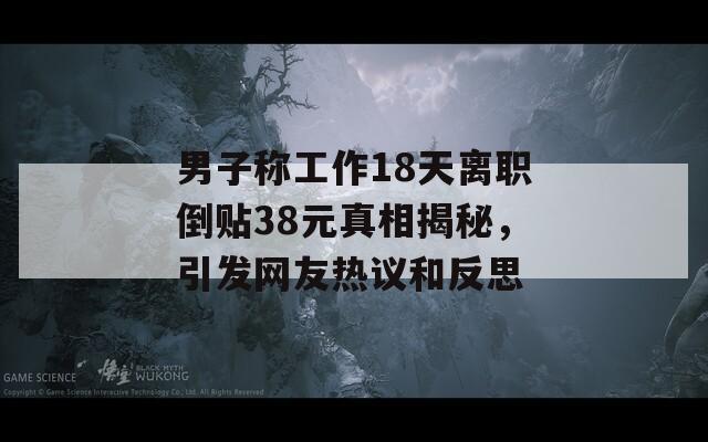 男子称工作18天离职倒贴38元真相揭秘，引发网友热议和反思