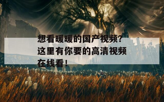 想看暖暖的国产视频？这里有你要的高清视频在线看！