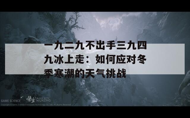 一九二九不出手三九四九冰上走：如何应对冬季寒潮的天气挑战