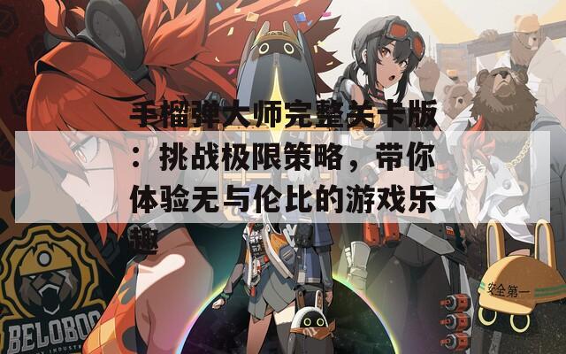 手榴弹大师完整关卡版：挑战极限策略，带你体验无与伦比的游戏乐趣