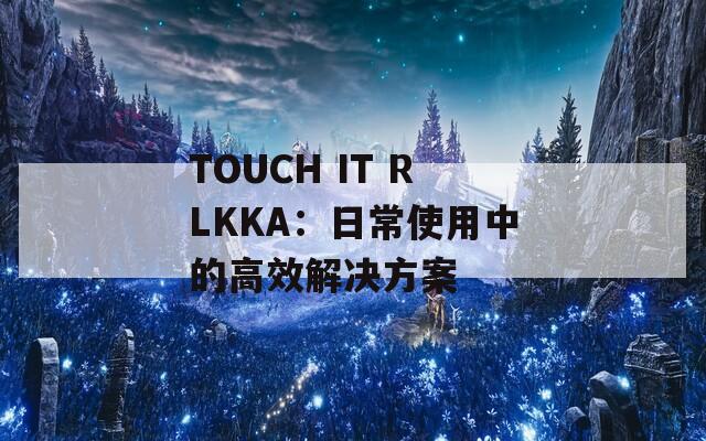 TOUCH IT RLKKA：日常使用中的高效解决方案