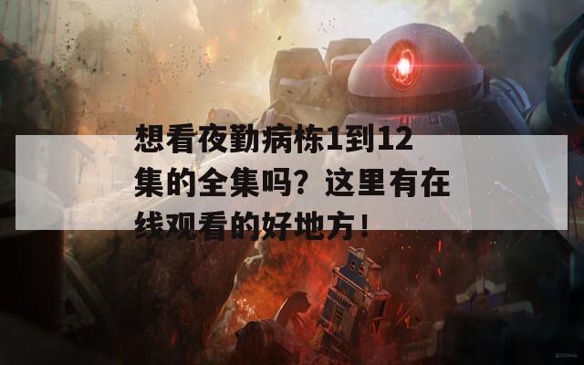 想看夜勤病栋1到12集的全集吗？这里有在线观看的好地方！