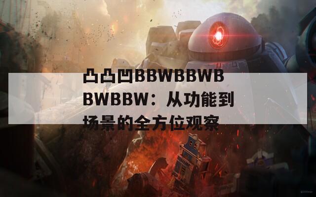 凸凸凹BBWBBWBBWBBW：从功能到场景的全方位观察