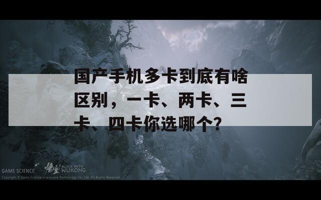 国产手机多卡到底有啥区别，一卡、两卡、三卡、四卡你选哪个？