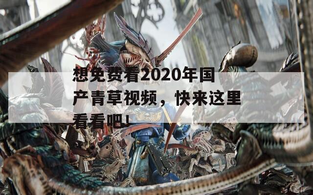 想免费看2020年国产青草视频，快来这里看看吧！