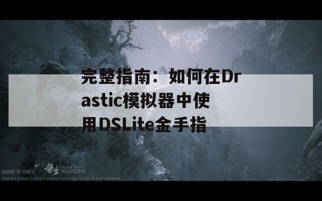 完整指南：如何在Drastic模拟器中使用DSLite金手指