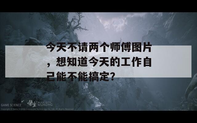 今天不请两个师傅图片，想知道今天的工作自己能不能搞定？