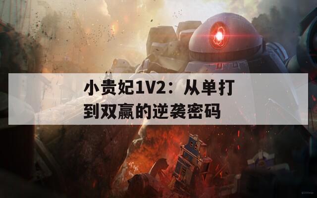 小贵妃1V2：从单打到双赢的逆袭密码