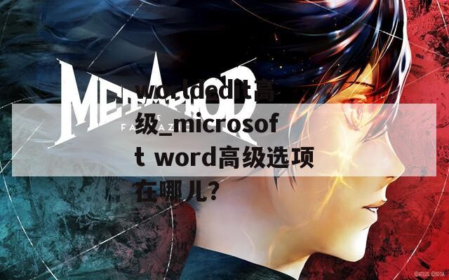 worldedit高级_microsoft word高级选项在哪儿？